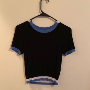 Striped/Colorblocked Crop Top